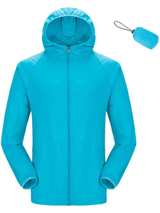 Wholesale Custom <strong>Summer</strong> Thin Breathable Sun Protection <strong>Lightweight</strong> Windproof Waterproof Outdoor Softshell Hooded <strong>Jackets</strong> - Product Image 5
