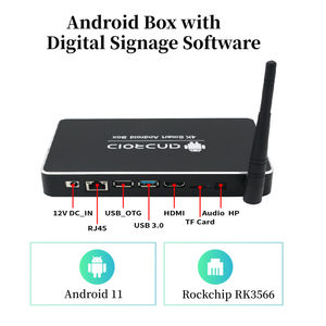 MBox-3566B Rockchip RK3566 <span class=keywords><strong>Android</strong></span>ボックス イーサネット 2GB リモコン付き Android11 メディアプレーヤーボックス 店舗内広告用 - Product Image 2
