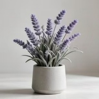 Plantes vertes artificielles de lavande hautement réalistes en gros pour la maison et le jardin, feuillage ornemental doux
