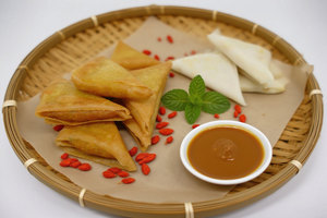 แกงกะหรี่มังสวิรัติทอดซาโมซ่าขนาดเล็ก15กรัมส่งตรงจากโรงงานสำหรับขายปลีกและจัดเลี้ยง - Product Image 6