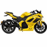 Custom Color High Speed Electric Motorcycle 5000W Powerful Motor 72V Lithium Battery E Motorbike for Adult Racing