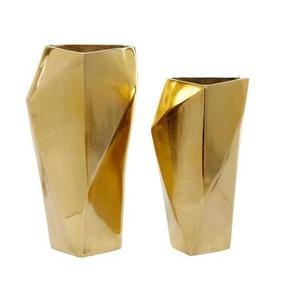 Decorative Flower <b>Vase</b> Made in Cast Aluminium With gold Finished Home Decor Metal Flower <b>Vase</b> For Home Decorative - Product Image 4