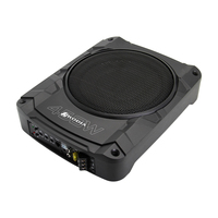 Subwoofer Activo Delgado de 10 Pulgadas y 150 W RMS - Caja Fundida a Presión, Sistema de Audio para Automóvil Debajo del Asiento, Disipador de Calor de Alta Resistencia