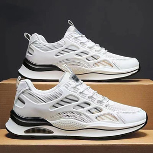 Thiết kế thời trang ren lên lưới Sneakers cho nam giới thoáng khí mềm đế giày thể thao chạy Trọng lượng nhẹ chống trượt Giày bóng rổ - Product Image 1