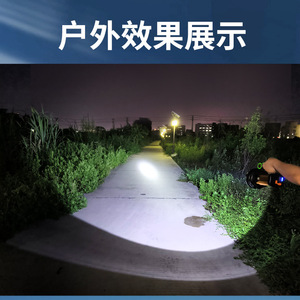 ไฟฉาย LED พกพา ชาร์จไฟได้ แบตเตอรี่ Li-Ion ความสว่างสูง สำหรับกิจกรรมกลางแจ้ง ตั้งแคมป์ ตกปลา ทำงาน พร้อมสายสะพายไหล่ - Product Image 4