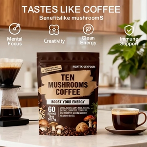 Caffè Istantaneo Arabica 10 in 1 con Funghi a Marchio Privato: Criniera di Leone, Cordyceps, Chaga, Reishi - Product Image 4