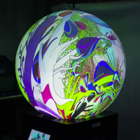 Système de dôme de projection portable professionnel multi-touch interactif de 60 cm de diamètre 16:9 personnalisé