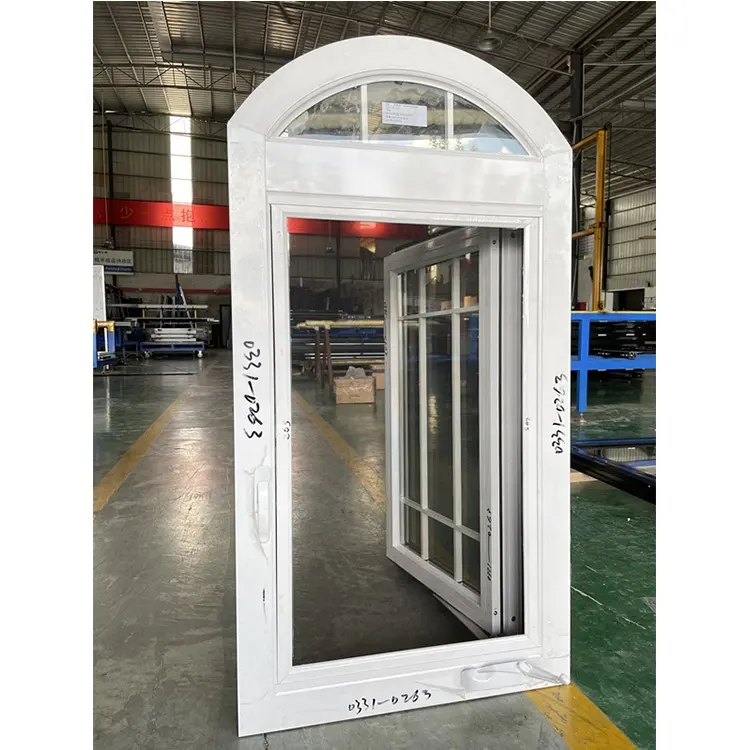 High quality Double Glass Aluminium crank handle swing casment Window witn insect proof screen