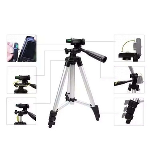 Trípode de transmisión en vivo Patas plegables Montaje de trípode de aluminio con cabeza de trípode tridimensional en forma de U para cámara digital <span class=keywords><strong>DSLR</strong></span> - Product Image 6