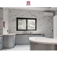 Fenêtre en aluminium à cadre ultra étroit Fenêtre coulissante en verre double commerciale d'intérieur Fenêtres en verre coulissantes en aluminium