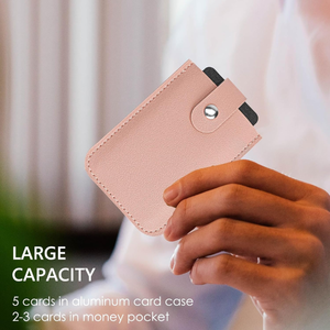 Tarjetero de cuero compacto para mujer, cartera con función RFID, bolsa de dinero, estuche de viaje de negocios clásico, longitud corta - Product Image 5