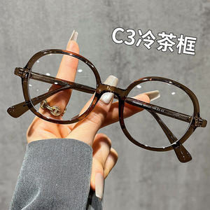 Gafas ópticas redondas con montura completa y filtro de luz azul para mujeres, hombres, unisex, lentes de PC, monturas de gafas, nuevo diseño 2024. - Product Image 4