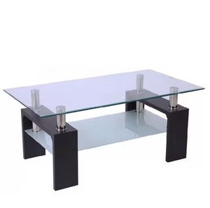 Tavolino da Caffè <span class=keywords><strong>in</strong></span> <span class=keywords><strong>Vetro</strong></span> Temperato Minimalista Cinese a Prezzo Economico di Fabbrica per Arredamento Casa all'Ingrosso - Product Image 2