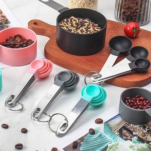 Juego <span class=keywords><strong>de</strong></span> 8 <span class=keywords><strong>Tazas</strong></span> <span class=keywords><strong>y</strong></span> Cucharas <span class=keywords><strong>Medidoras</strong></span> para Cocina, Repostería, Ingredientes Líquidos <span class=keywords><strong>y</strong></span> Sólidos - Product Image 3