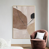 Peinture à l'huile texturée peinte à la main, œuvre d'art moderne et contemporaine personnalisée en gros pour la décoration murale d'hôtel, salon de luxe