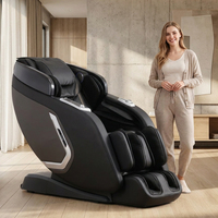 Silla de Masaje Zhouqi de Nuevo Diseño con Rodillos 3D, Gravedad Cero, Control por Voz con IA, Audio Bluetooth y Pantalla LCD