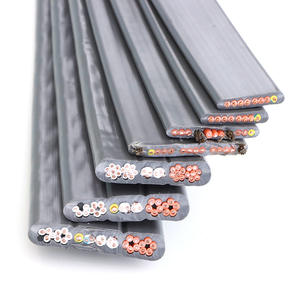 酸素フリーの純粋な銅エレベーターケーブルハイブリッドPVC断熱およびシース電源ケーブルを備えたフラット接続制御ケーブル。 - Product Image 4