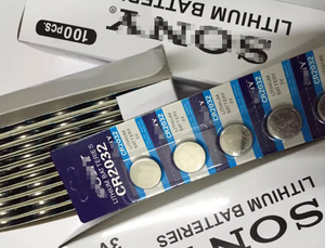 索尼锂电池用3v锂离子电池CR2032按钮 - Product Image 3