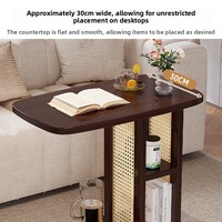 Table basse roulante de luxe léger, petite table à thé mobile avec roulettes pour canapé de salon et petit logement