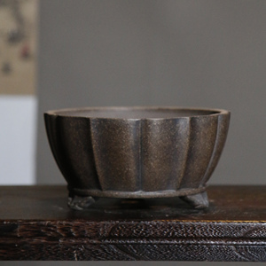Handmade Chinese Yixing Purple <b>Clay</b> Bonsai <b>Pot</b> Classic Antique Style Desktop Planter - Product Image 2