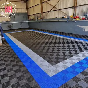 Interlocking Garage Floor Carwash Grating Mats Anti Slip Removable Car Detailing Tiles For Car Wash