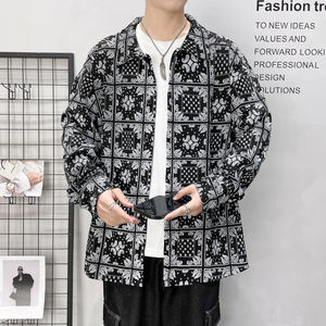 Chaqueta americana para hombre, diseño de primavera y otoño, estampado completo de flores de caju, estilo informal, holgada, cómoda para el día a día - Product Image 1