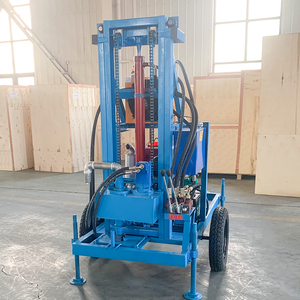 200m 300m 350m 600 mét DIESEL whee gắn máy khoan giếng nước quay/Giàn Khoan mỏ - Product Image 2