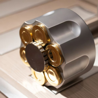 Haltère réglable de style revolver personnalisé avec plaques de poids en laiton amovibles, poignée durable, légère et antidérapante