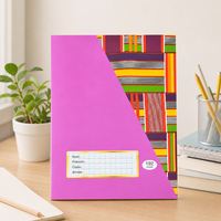 Cahier d'exercices scolaire ODM Kenya, agrafé, pages intérieures personnalisées, couverture en carton blanc, usine de cahiers d'exercices scolaires