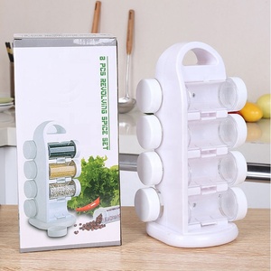 <strong>Kitchen</strong> <strong>Carousel</strong> 8 Spice Jar Organizer Rotating Spice Rack for a Clutter Free Counter Top - Product Image 6