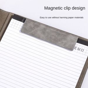 A4 Writing <b>Clipboard</b> Office Business PU Leather File <b>Folder</b> with Card Slot Multi-Functional Conference Portfolio - Product Image 4