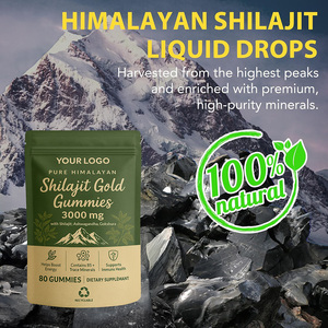 Supplément de bonbons en or Shilajit naturel certifié GMP 3000 mg Prend en charge l'immunité et l'endurance Logo personnalisé d'usine OEM - Product Image 4