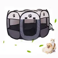Tente octogonale pliable Portable pour chien ou chat, abri d'extérieur pour animaux de compagnie, clôture facile à installer, nouveauté