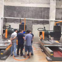 Machine de découpe CNC pour pierres de forme spéciale (marbre, granit, quartz) avec contrôle PLC, haut degré d'automatisation, haute précision