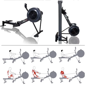 Équipement de fitness aérobique Résistance au vent Rangée assise pliable <span class=keywords><strong>Rameur</strong></span> de gymnastique - Product Image 5