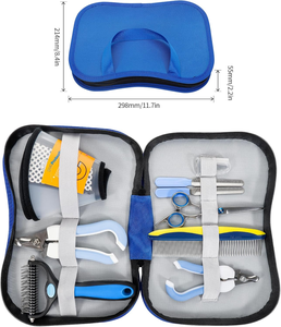 Kit de Toilettage 9-en-1 pour Animaux : Peigne à Griffes, Coupe-Ongles, Lime à Ongles, Ciseaux à Poils, Ciseaux à Effiler pour Chien et Chat - Product Image 2