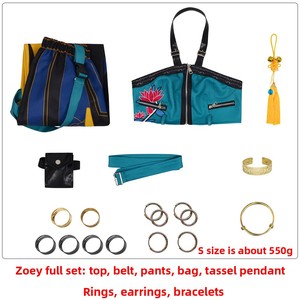 Disfraz de Cosplay de Grupo Femenino K-POP Demon-Hunting Girl, Traje de Halloween Nuevo para Actuación, Bordado Lumi <span class=keywords><strong>Zoe</strong></span> Cosplay Mira, Poliéster para Hombre - Product Image 6