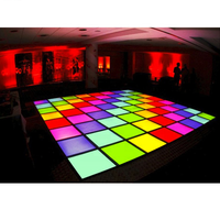 Panel Led lantai dansa, sinyal digital interaktif 3D dinding video panggung P6.25 lantai dansa Led untuk klub pesta pertunjukan modis
