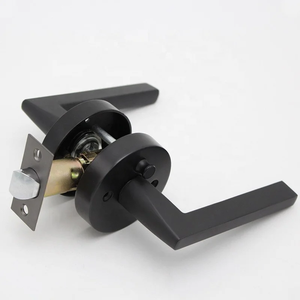 Manija de Puerta <span class=keywords><strong>Interior</strong></span> Redonda para Baño <span class=keywords><strong>con</strong></span> Privacidad, Palancas Rectas, Sin Llave, <span class=keywords><strong>con</strong></span> Perno de Privacidad, <span class=keywords><strong>Cerradura</strong></span> Tubular de Aleación de Zinc, OEM ODM - Product Image 4