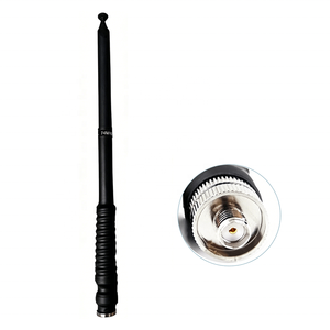 Antenne télescopique VHF Long Ran 136-174 MHz pour radio bidirectionnelle portable, 190 mm à 1150 mm, en caoutchouc, SMAS BNC verticale - Product Image 3