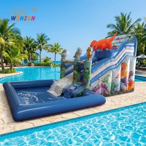 WINSUN <span class=keywords><strong>Toboggan</strong></span> aquatique <span class=keywords><strong>gonflable</strong></span> géant commercial d'extérieur, jouets gonflables dinosaures, accessoires pour toboggans aquatiques, <span class=keywords><strong>piscine</strong></span> pour l'été - Product Image 1