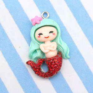 Pendentifs Breloques Sirène Mignons en Résine pour la Fabrication de Bijoux DIY, Boucles d'Oreilles, Colliers, Bracelets, Accessoires de Porte-clés Faits Main, Colgantes - Product Image 6