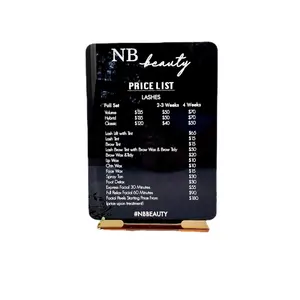 Özel fiyat listesi işareti ekran akrilik iş tabela iş fiyat listesi kişiselleştirilmiş kahve dükkanı restoran Salon fiyat işareti