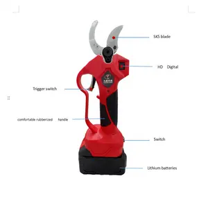 New Design Cordless Portable Fruit Tree Pruner Kit Rechargeable Lithium Battery Electric Pruning Shears Garden Scissors