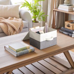 Modern Memory Keepsake Clothing Storage Box Fabric Storage <b>Bins</b> <b>with</b> <b>Lid</b> - Product Image 2