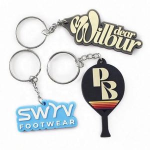 Custom Design 2D Logo Themed Rubber Key Chain Ring Soft Pvc Bulk Keychain - Product Image 5