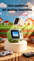 Draagbare draadloze 5.3 BT-speaker met LCD-touchscreen, Hi-Fi geluid, FM-radio, wekker, kalenderweergave en batterijvoeding