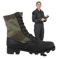 Bottes tactiques de randonnée en cuir durable pour hommes avec semelle en caoutchouc Panama, OEM ODM personnalisées, ISO CE