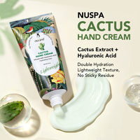 Échantillon Gratuit en Gros – Crème Mains Apaisante et Hydratante aux Extraits Végétaux – Soin des Mains au Cactus – Lotion Hydratante pour Peaux Sèches et Gercées