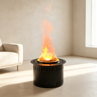 Insert de cheminée électrique 3D à vapeur d'eau de 35 cm, LED, à économie d'énergie, flamme réaliste, pour salon et hôtel